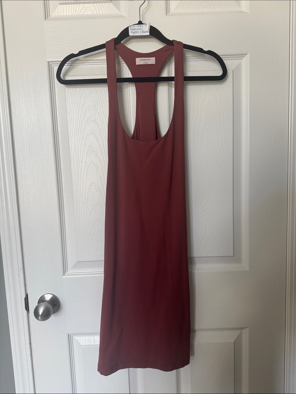 Babaton Rust Racerback Tank Dress